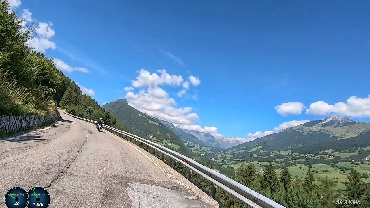 Day 5, Jaufenpass, going up the north side (Bill following Jeff)